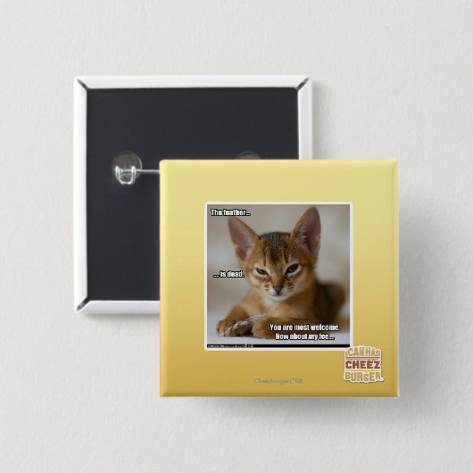 Die Feder ist tot Button (Vorne & Hinten)