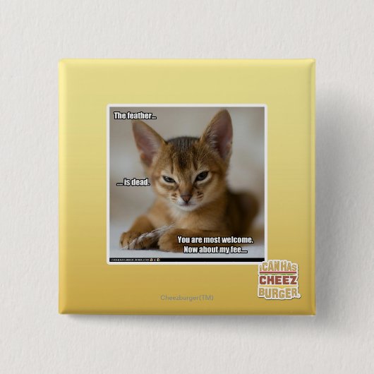 Die Feder ist tot Button (Vorderseite)