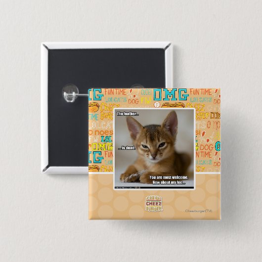 Die Feder ist tot Button (Vorne & Hinten)