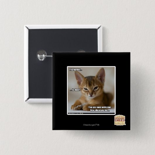 Die Feder ist tot Button (Vorne & Hinten)