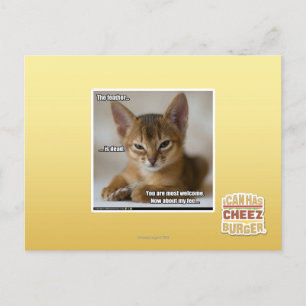 Die Feder ist tot. Postkarte