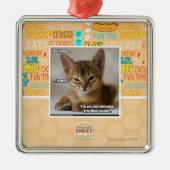 Die Feder ist tot Silbernes Ornament (Vorne)