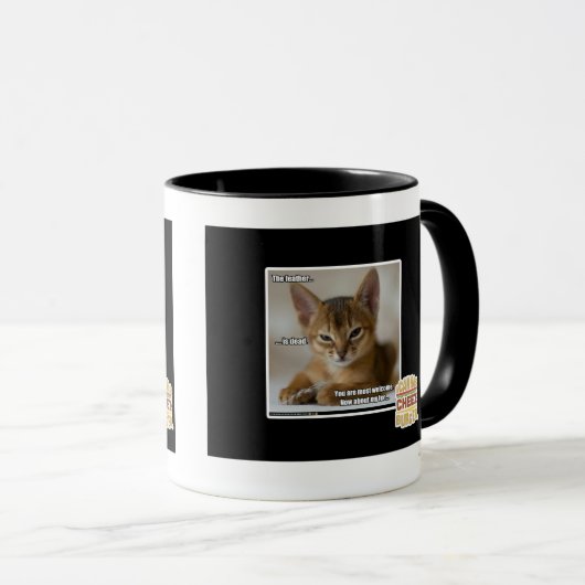 Die Feder ist tot Tasse (VorderseiteRechts)