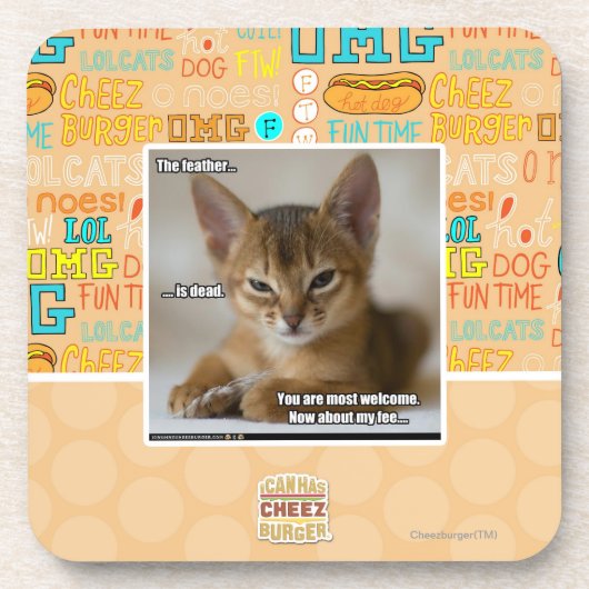 Die Feder ist tot Untersetzer (Vorderseite)