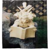 Die Fee am Koi-Teich......... Duschvorhang (Vorderseite)