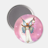 Die Fee auf dem Mond Magnet (Vorderseite/Rückseite)