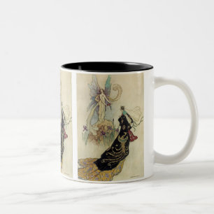 Die Fee dort begrüßte Ihre Majestät Zweifarbige Tasse
