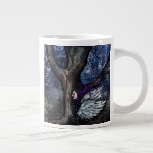 Die Fee und der Zauberer Baum Jumbo Kaffeetasse Jumbo-Tasse (Rechts)