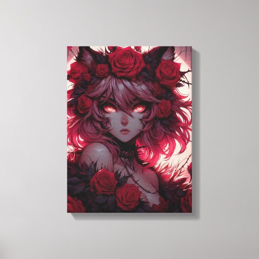 Die Fee verbotener Rose Leinwanddruck (Vorderseite)
