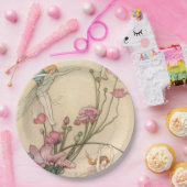 Die Feen springend auf Blumen Pappteller (Party)