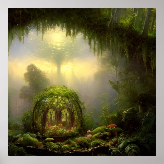Die Feenlaube Fantasy-Kunst Poster (Vorne)