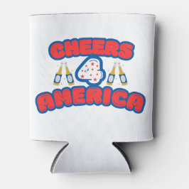 Die Feier 4 Amerika in Rot, Weiß und Blau Dosenkühler