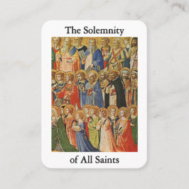 Die feierliche Gebetskarte aller Heiligen Platzkarte