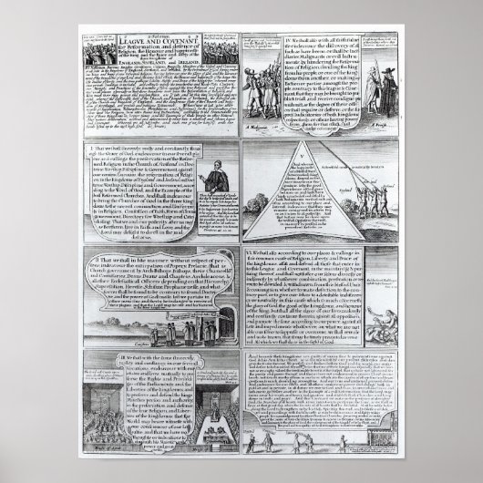 Die feierliche Liga und der Bund Poster (Vorne)