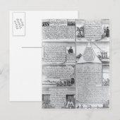 Die feierliche Liga und der Bund Postkarte (Vorne/Hinten)