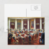 Die feierliche Tagung des Rates (Staat) Postkarte (Vorne/Hinten)