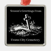 Die Feierlichkeiten der Saison vom Evans City Frie Ornament Aus Metall (Vorne)