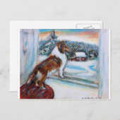 Die Feiertagspostkarte (Vorne/Hinten)