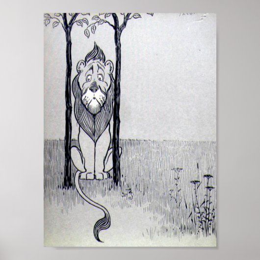Die feige Löwe Poster (Vorne)