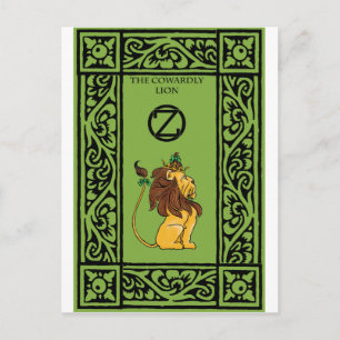 Die feige Löwe Postkarte