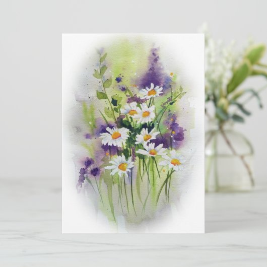 Die FeldBouquet Dankeskarte (Stehend Vorderseite)