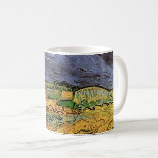 Die Felder von Vincent van Gogh Kaffeetasse (VorderseiteRechts)