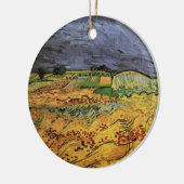 Die Felder von Vincent van Gogh Keramik Ornament (Links)