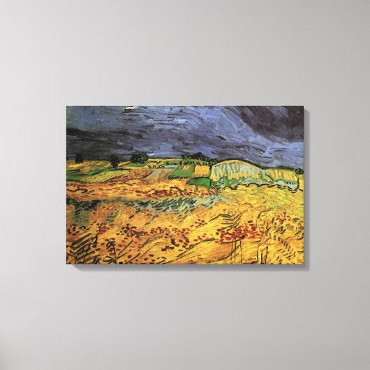 Die Felder von Vincent van Gogh Leinwanddruck (Vorderseite)