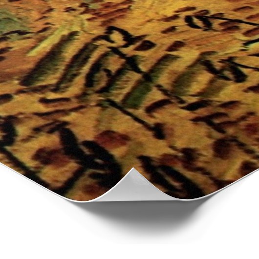 Die Felder von Vincent van Gogh Poster (Ecke)