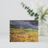 Die Felder von Vincent van Gogh Postkarte (Stehend Vorderseite)