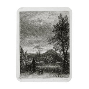 Die Feldlerche (Radierung) Magnet