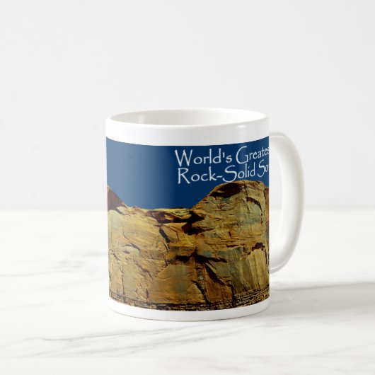 Die Felsen-Feste blaue Tasse des Sohns (VorderseiteRechts)