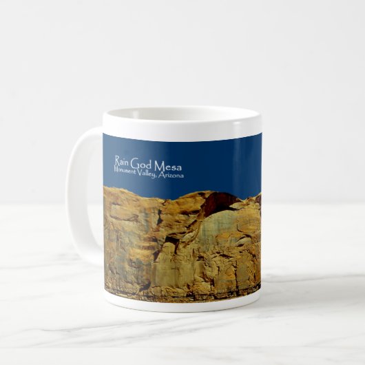 Die Felsen-Feste blaue Tasse des Sohns (Vorderseite Links)