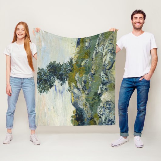 Die Felsen Vincent van Gogh Fleecedecke (Beispiel)