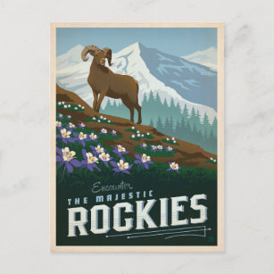 Die Felsengebirge   Colorado Postkarte