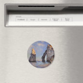 Die Felsennadel und die Porte d'Aval - C. Monet Magnet (In Situ (Geschirrspüler))