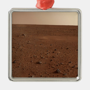 Die felsige Oberfläche der Mars Silbernes Ornament