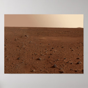 Die felsige Oberfläche von Mars Poster