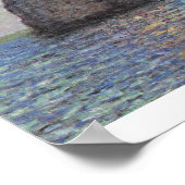 Die Felsklippen von Étretat von Claude Monet Poster (Ecke)