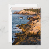 Die Felsküste von Isle au Haut in Maine Postkarte (Vorne/Hinten)
