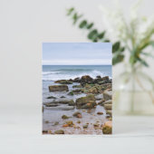 Die Felsstrände von Montauk, Long Island, NY Postkarte (Stehend Vorderseite)