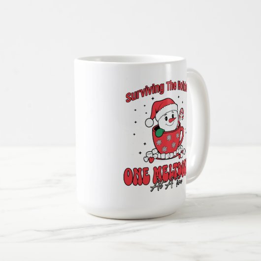 Die Ferien mit viel Lärm und Kaffee überleben Kaffeetasse (VorderseiteRechts)