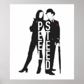 Die Fernsehserie Avengers schwarz Poster (Vorne)