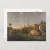 Die Fernsicht auf Dordrecht Postkarte (Vorne/Hinten)