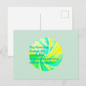 Die Festigkeit Postkarte (Vorne/Hinten)