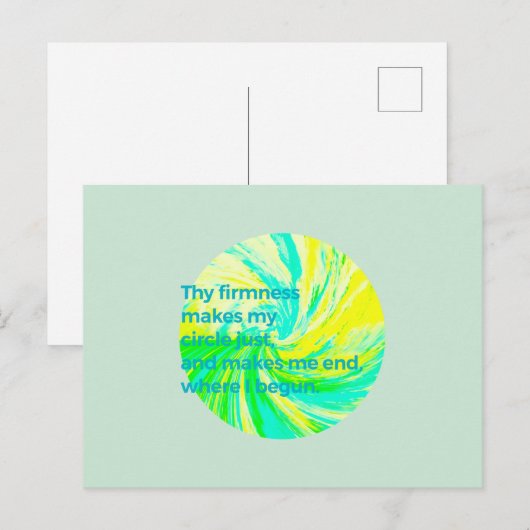 Die Festigkeit Postkarte (Vorne/Hinten)