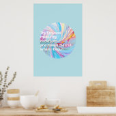 Die Festigkeit - Türkis Poster (Küche)