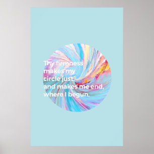 Die Festigkeit - Türkis Poster