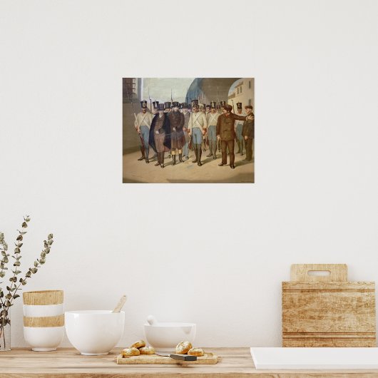 Die Festnahme der Carbonari Poster (Küche)