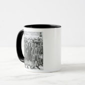 Die Festnahme des Richters Jeffreys 1689 Tasse (Vorderseite Links)